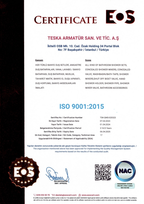 TESKA - ISO 9001:2015
